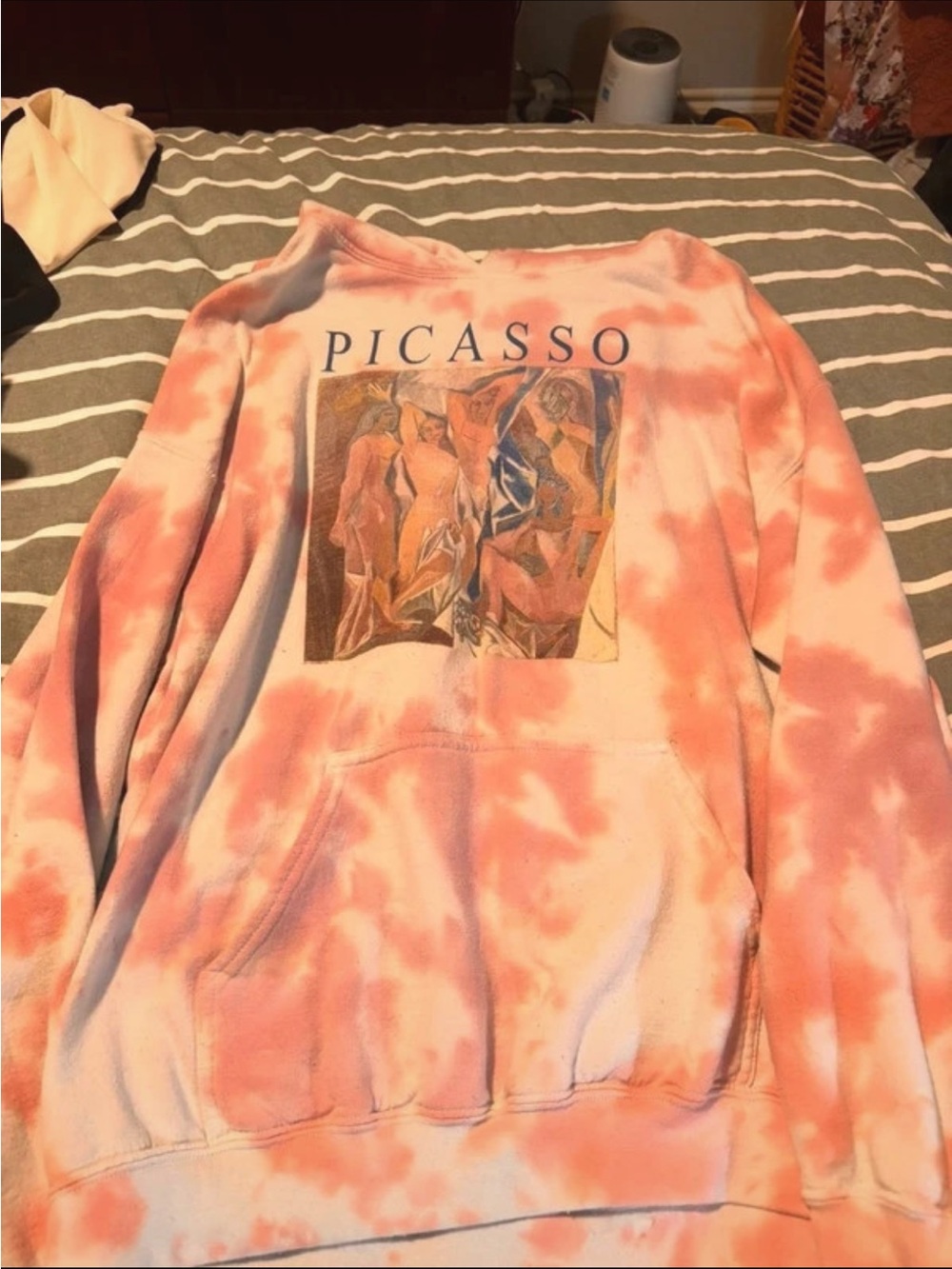 Pink Tie-Dye Art Hoodie Sweater